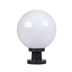 Đèn trụ cổng hàng rào tròn trắng đục D250 (giá chưa bao gồm bóng) VLNTTC-002