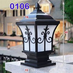Đèn trụ cổng hàng rào vuông D150*H400 TCA004 VLNTTC-020-AA
