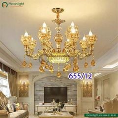 Đèn chùm hợp kim 12 tay 655/12 VLCHHK-421