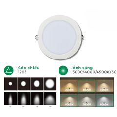 Đèn led âm trần downlight ELV 12W VL-D03