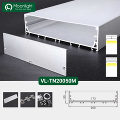 Thanh nhôm định hình profile lắp nổi VL-TN20050M