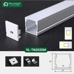 Thanh nhôm định hình profile lắp nổi VL-TN2020M