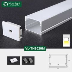 Thanh nhôm định hình profile lắp nổi VL-TN3020M