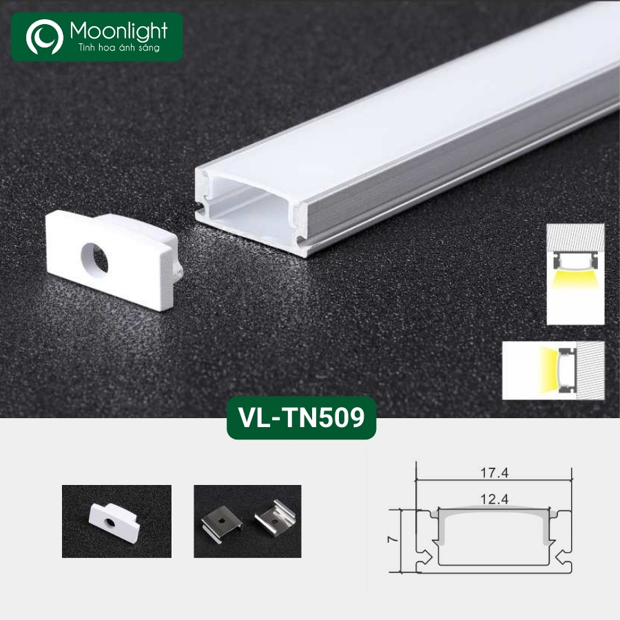 Thanh nhôm định hình profile VL-TN509