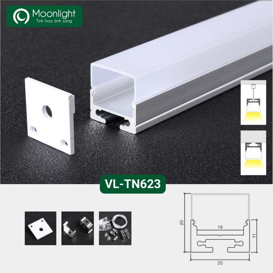 Thanh nhôm định hình profile VL-TN623