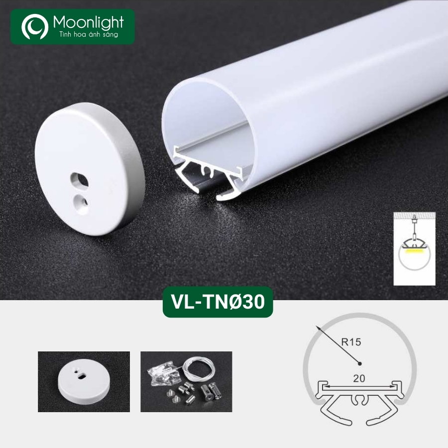 Thanh nhôm định hình profile VL-TNØ30