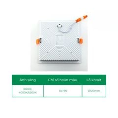 Đèn led âm trần downlight vuông ELV VL12-18