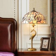 Đèn bàn tiffany chim hạc D31xH56cm VLDBTF-069