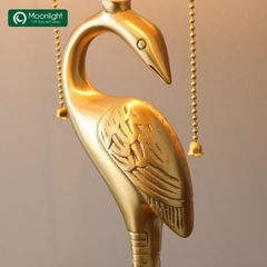 Đèn bàn tiffany chim hạc D31xH56cm VLDBTF-069