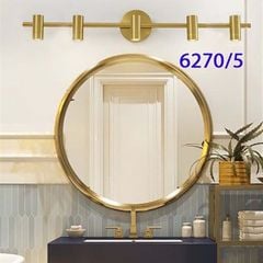 Đèn tranh đèn gương màu đồng vàng 5 bóng 6270/5 VLDETG-003-AC