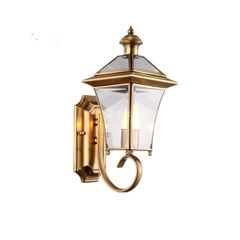 Đèn tường đồng chùa 4 cạnh VLDTCH-041