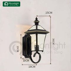 Đèn tường đồng chùa 4 cạnh VLDTCH-041