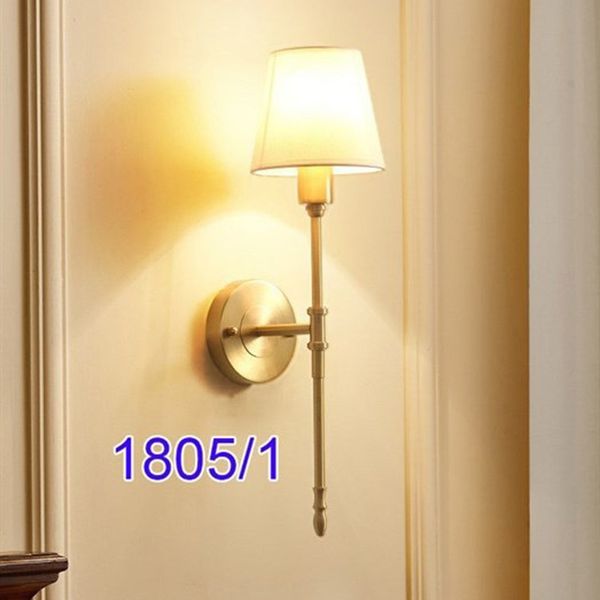 Đèn tường trang trí chao vải PA 1805/1 15*55cm VLDTTR-074