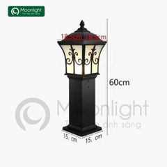 Đèn nấm sân vườn màu đen H600 VLNTNA-032