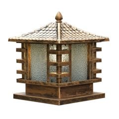 Đèn trụ cổng hàng rào vuông VLNTTC-012