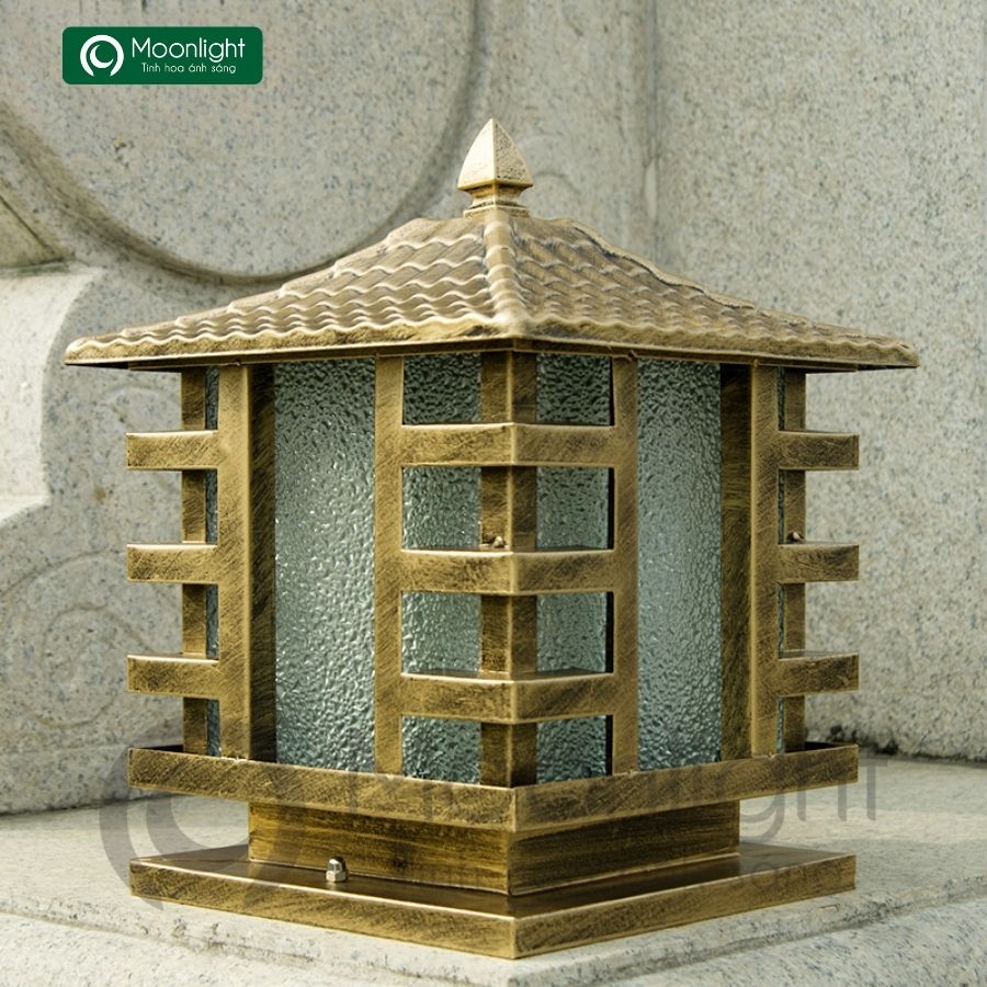 Đèn trụ cổng hàng rào vuông VLNTTC-012