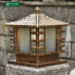 Đèn trụ cổng hàng rào vuông VLNTTC-012