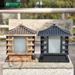 Đèn trụ cổng hàng rào vuông VLNTTC-012