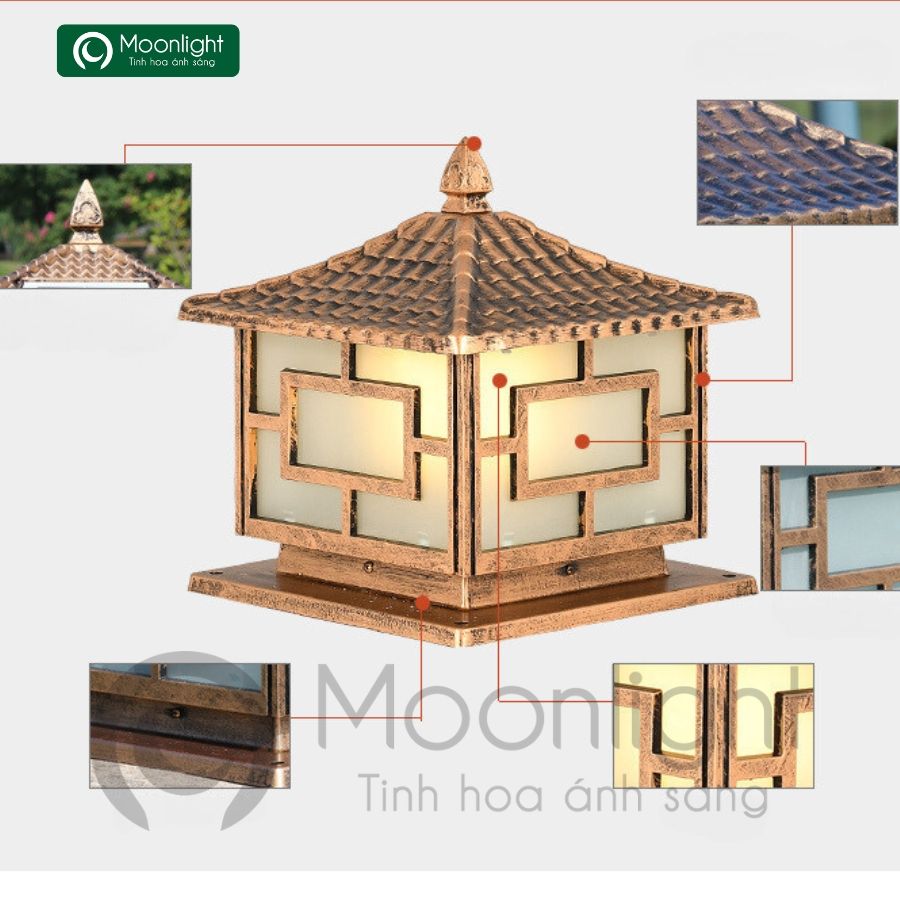 Đèn trụ cổng hàng rào  VLNTTC-033