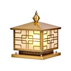 Đèn trụ cổng hàng rào đồng VLNTTC-034