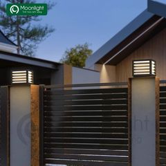 Đèn trụ cổng hàng rào năng lượng mặt trời VLNTTC-036