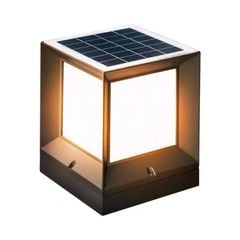 Đèn trụ cổng hàng rào năng lượng mặt trời vuông VLNTTC-037