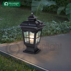 Đèn trụ cổng hàng rào màu đen VLNTTC-045