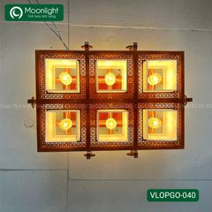 Đèn ốp trần gỗ VLOPGO-040
