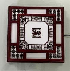 Đèn ốp trần gỗ vuông OTR.B01, D550, VLOPGO-120