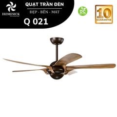 Quạt trần Homesick 5 cánh 142cm 55w DC Q021 VLQTHO-031