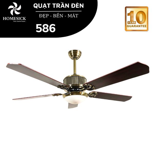 Quạt trần đèn Homesick 5 cánh 135cm 90w AC 586 VLQTHO-035