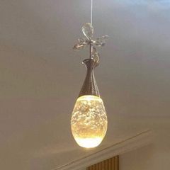 Đèn thả pha lê giọt nước và hoa TL031HOA VLTHPL-037