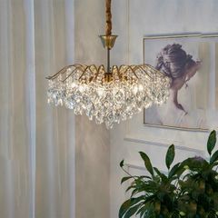 Đèn thả pha lê tay 1125-2 (80cm) VLTHPL-208