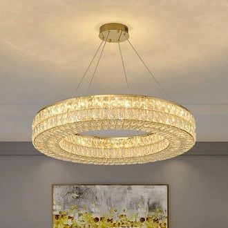 Đèn thả pha lê TPL-082 D800 khung inox + pha lê K9 + ánh sáng LED VLTHPL-218