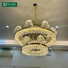 Đèn thả pha lê chùm tròn D800*H520 D9136-73W VLTHPL-742-AA (Bộ)