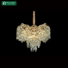 Đèn thả pha lê chùm tròn D550 9969-13 VLTHPL-744-AA (Bộ)