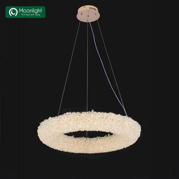 Đèn thả pha lê vòng NE143 chất liệu pha lê, hợp kim sắt VLTHPL-749