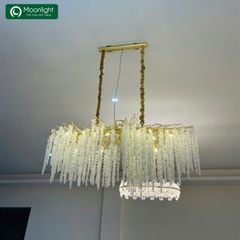 Đèn thả Serip thân nhôm D1200*500*H500 đế dài VLTHSE-005-AB