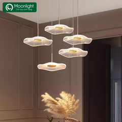Đèn thả mica lá sen đơn thả dây dài 2m HTK035 VLTHTI-012