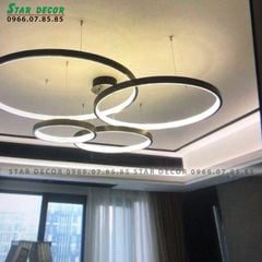 Đèn thả 3 vòng mica viền đen D600*800*1000 DEN3VONG681M VLTHVO-020