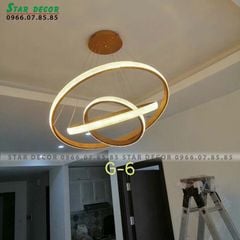 Đèn thả 3 vòng mica viền vàng G6 D400*600*800 THA3VONG VLTHVO-023