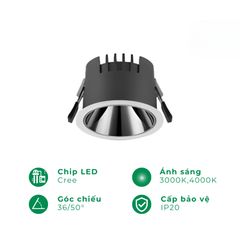 Đèn led âm trần spotlight ELV VND04-F075