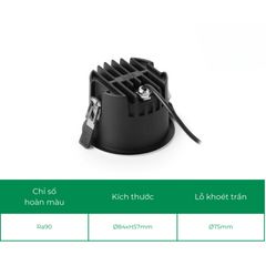 Đèn led âm trần spotlight ELV VND04-F075