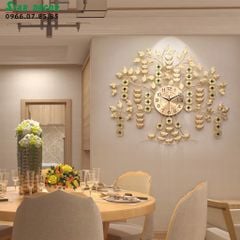 Decor đồng hồ trang trí phòng khách hệ cây tài lộc ML_221