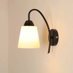 Đèn tường chao thủy tinh màu đen 8002 VLDTTI-030
