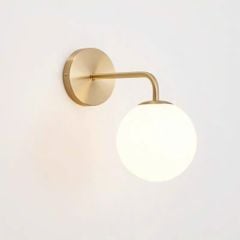Đèn tường chao thủy tinh màu vàng chao đục DT1152 VLDTTI-043