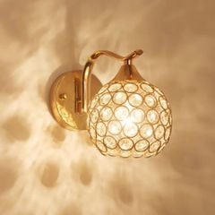 Đèn tường chao thủy tinh màu vàng VLDTTI-011