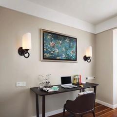 Đèn tường chao thủy tinh màu đen DT1812 VLDTTI-007