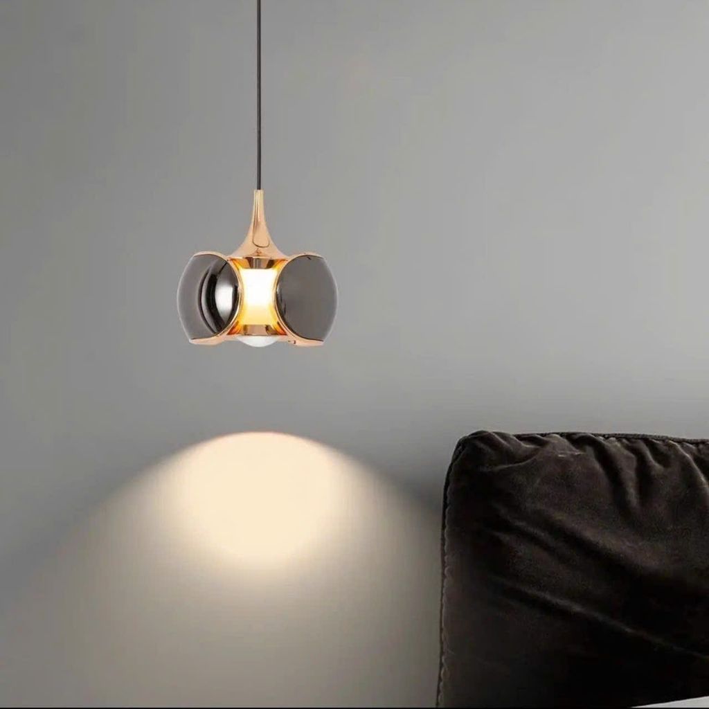 Đèn thả hợp kim D100 led ánh sáng 3000k 10W có cót nâng hạ VLTHHK-224