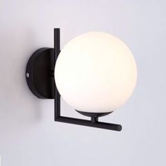 Đèn tường chao thủy tinh màu đen D20 DT1124BK VLDTTI-010
